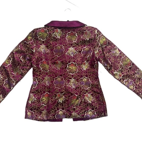 Asian vintage brocade jacket- size m - Picture 3 of 3